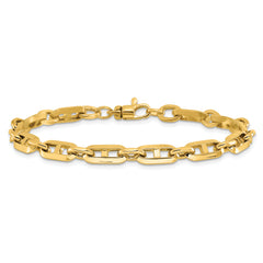 14K Polished Fancy Link Bracelet