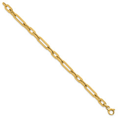 14K Polished Fancy Link Bracelet