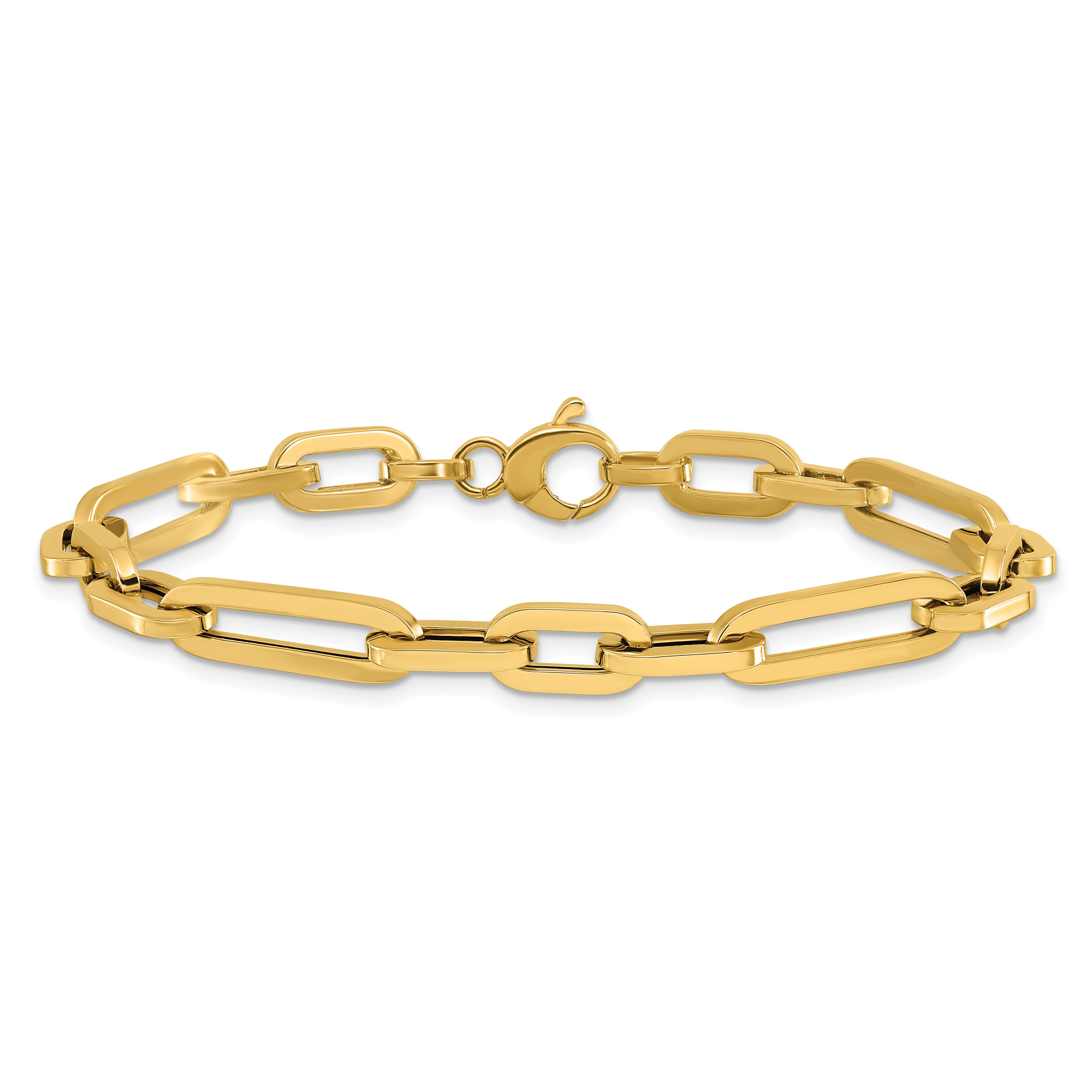 14K Polished Fancy Link Bracelet