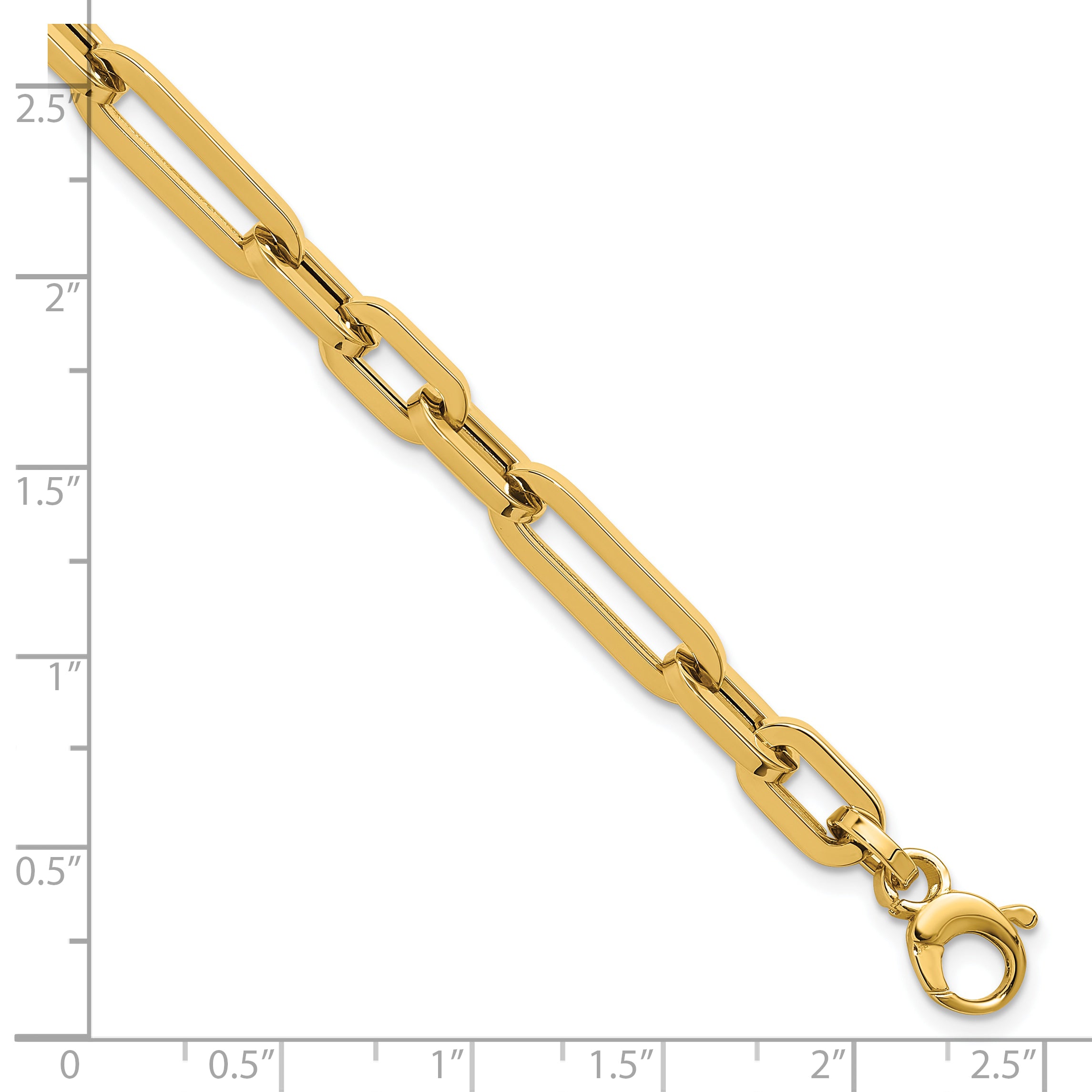 14K Polished Fancy Link Bracelet