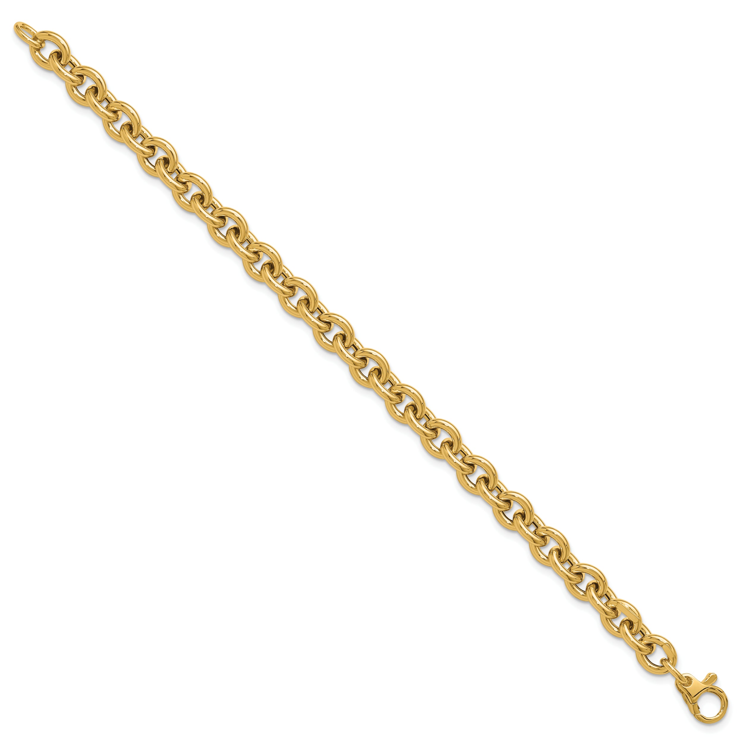 14K Polished Fancy Link Bracelet