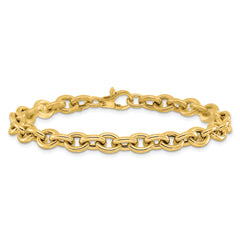 14K Polished Fancy Link Bracelet