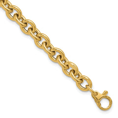 14K Polished Fancy Link Bracelet