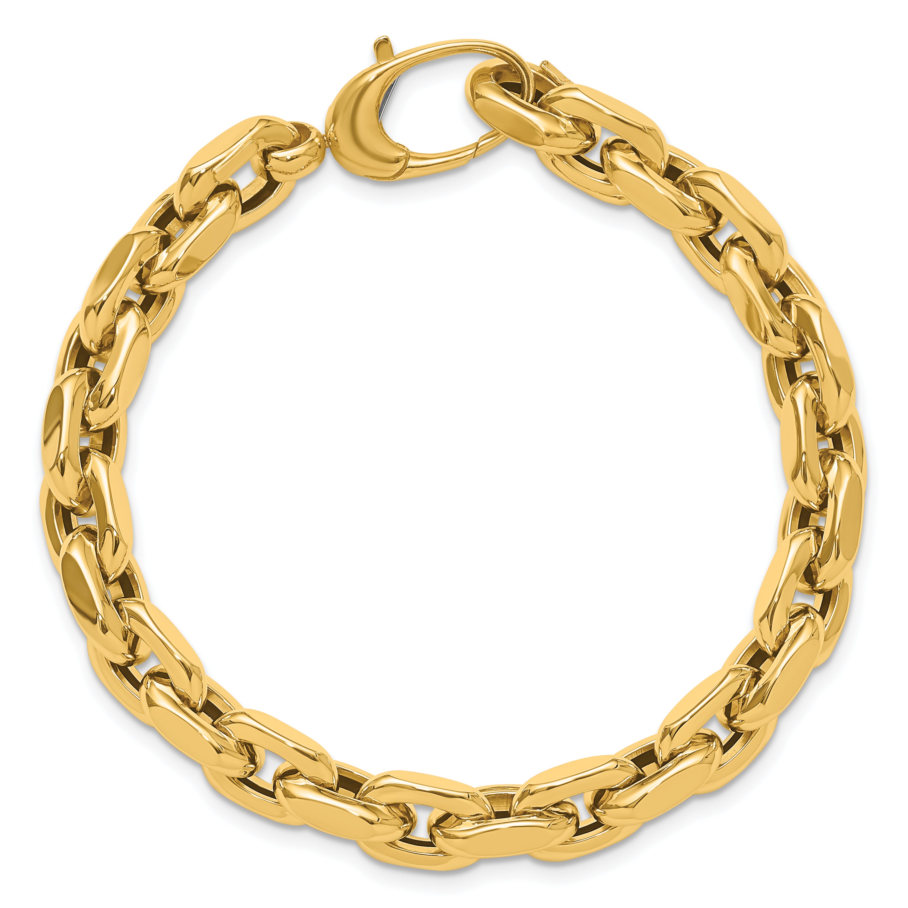 14K Polished Fancy Link Bracelet