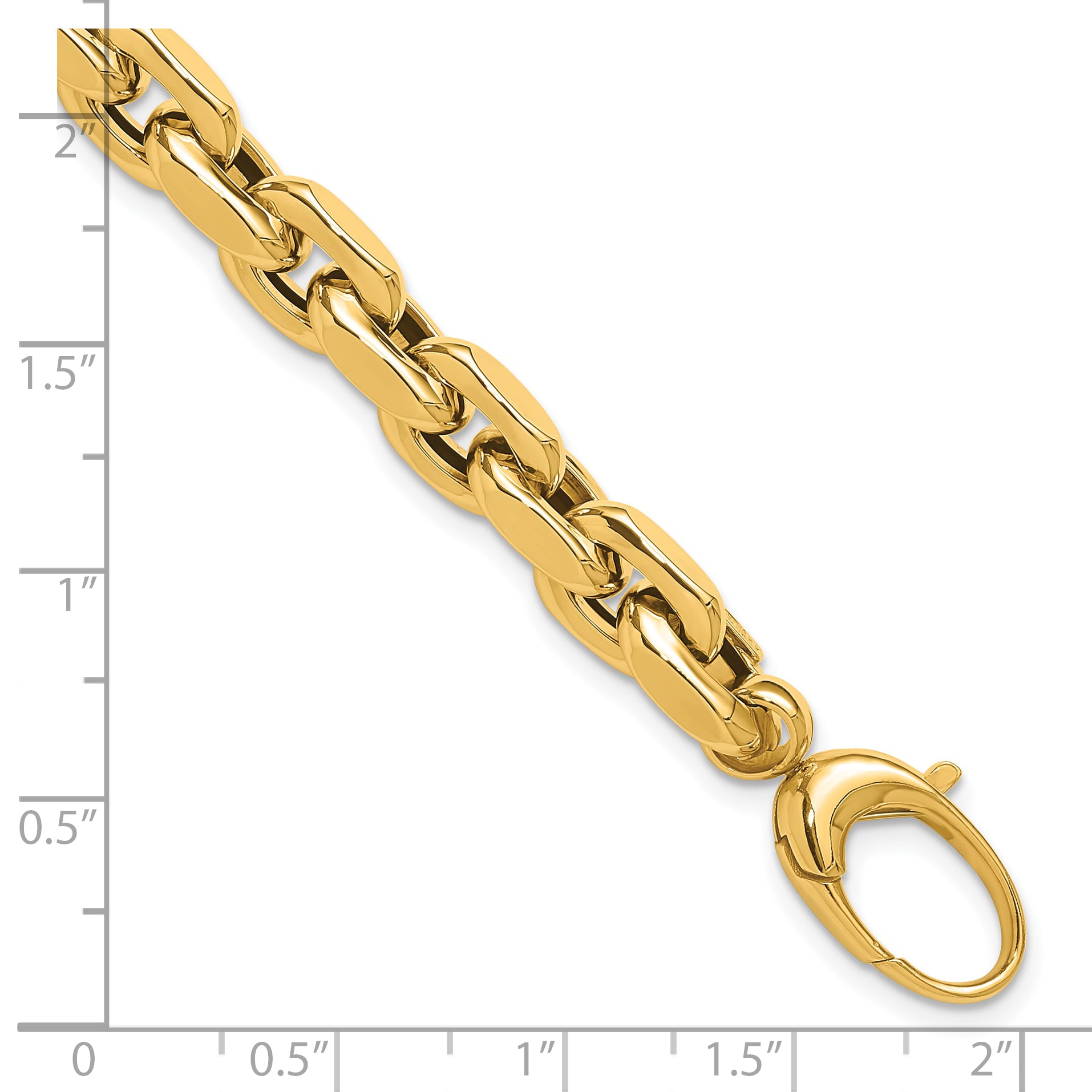 14K Polished Fancy Link Bracelet