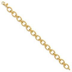 14K Polished Fancy Link Bracelet