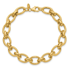 14K Polished Fancy Link Bracelet