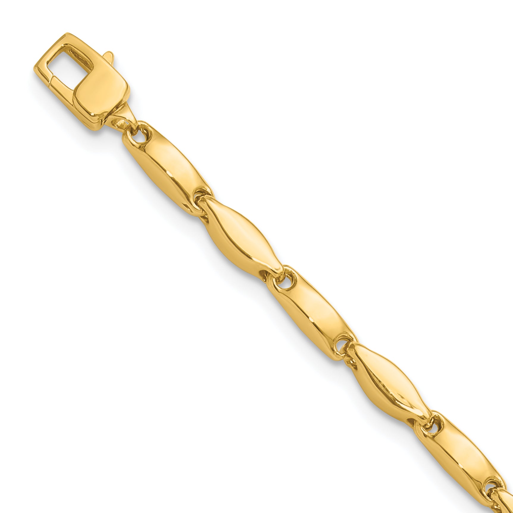 14K Polished Fancy Link Bracelet