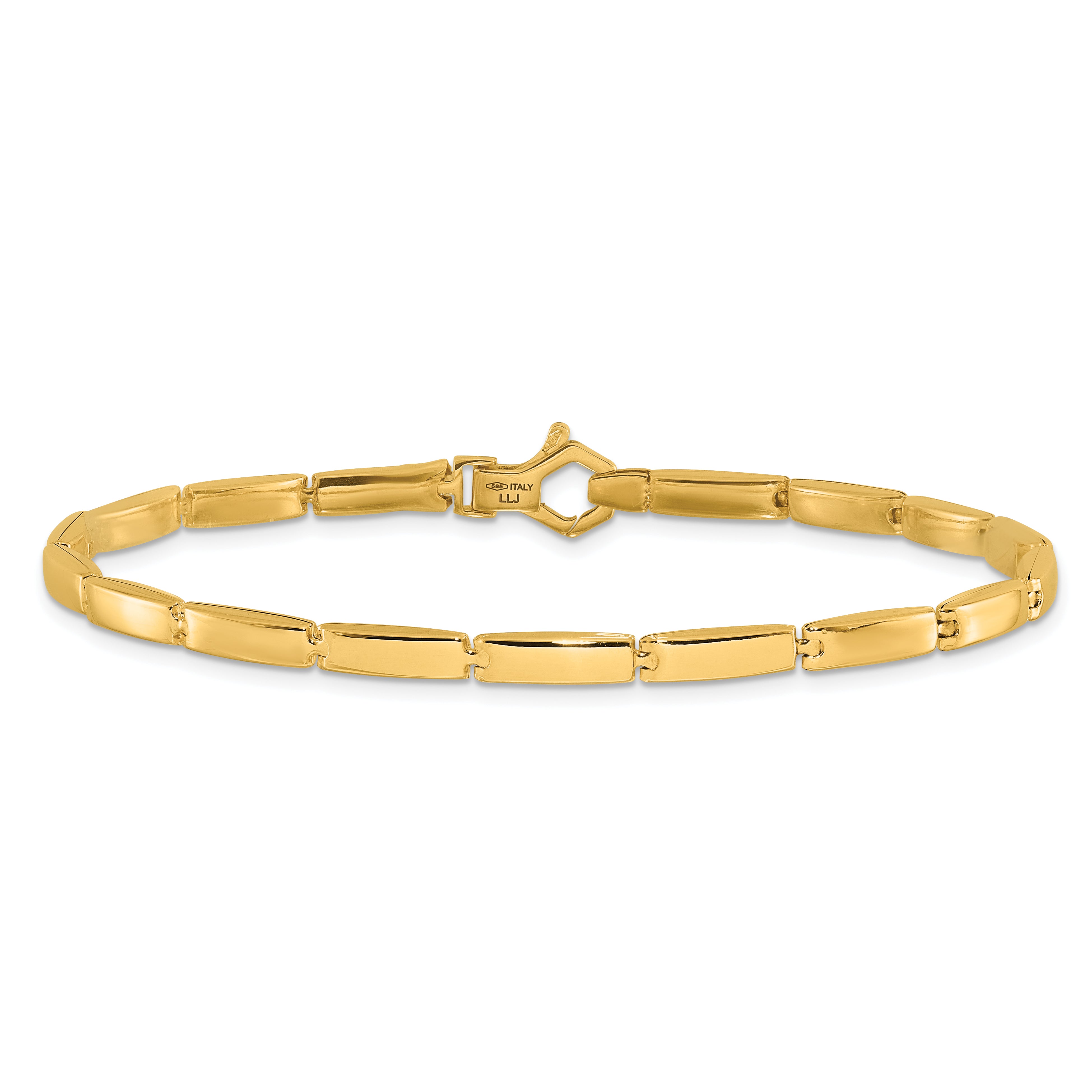 14K Polished Fancy Link Bracelet