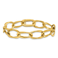 14K Polished Link Bracelet