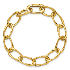 14K Polished Link Bracelet