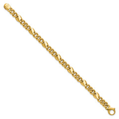 14K Polished Fancy Link Bracelet