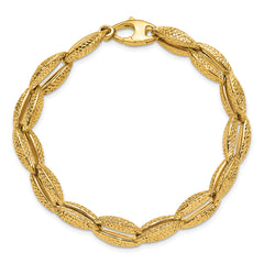 14K Polished Fancy Link Bracelet