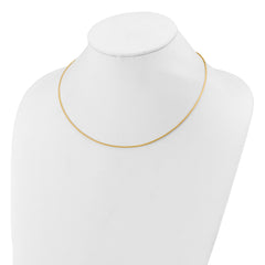 14K Two-tone Polished Reversible with 2in ext. Necklace