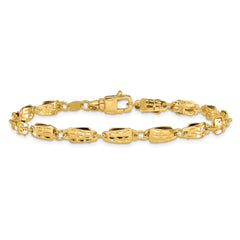 14K Polished Fancy Link Bracelet