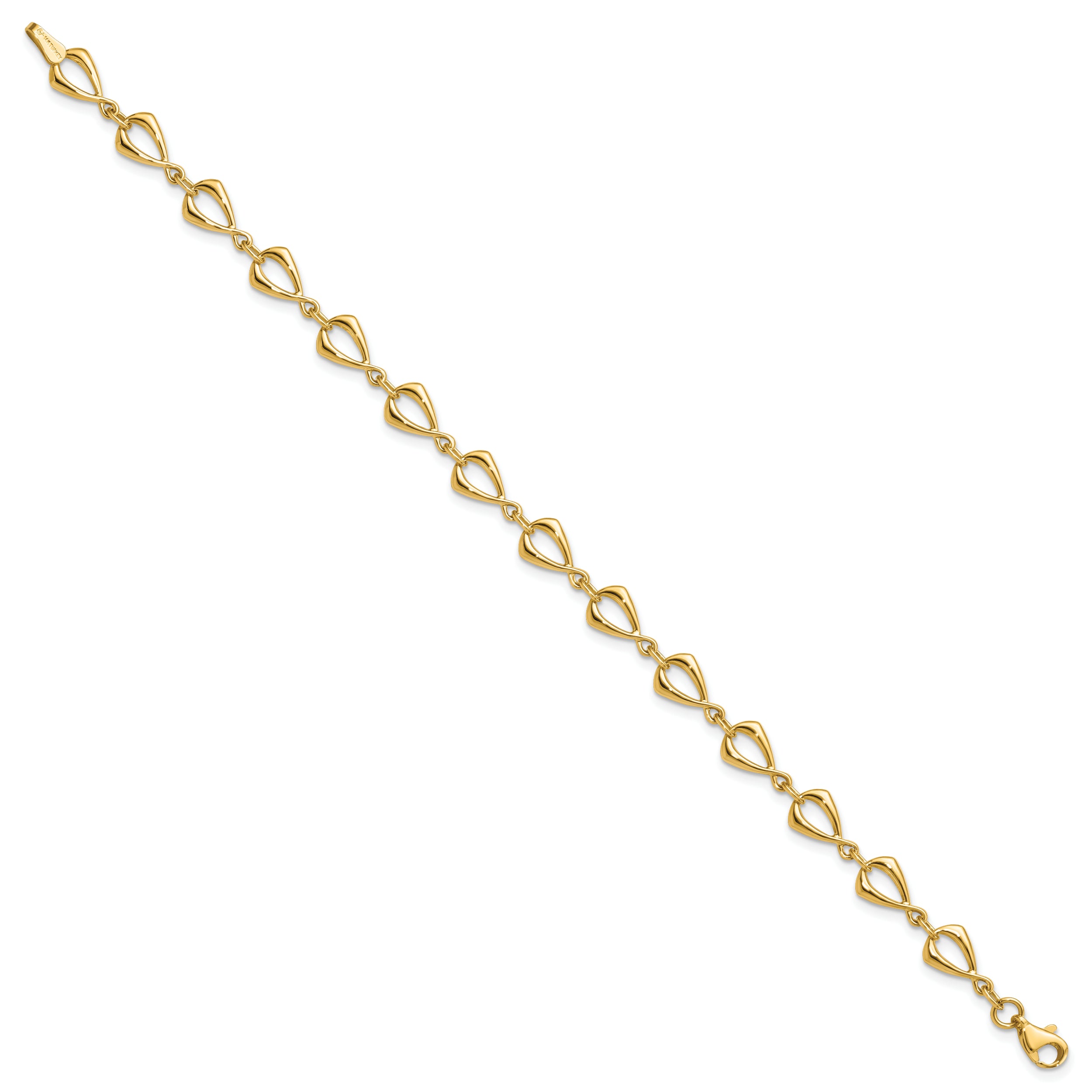 14K Polished Fancy Link Bracelet