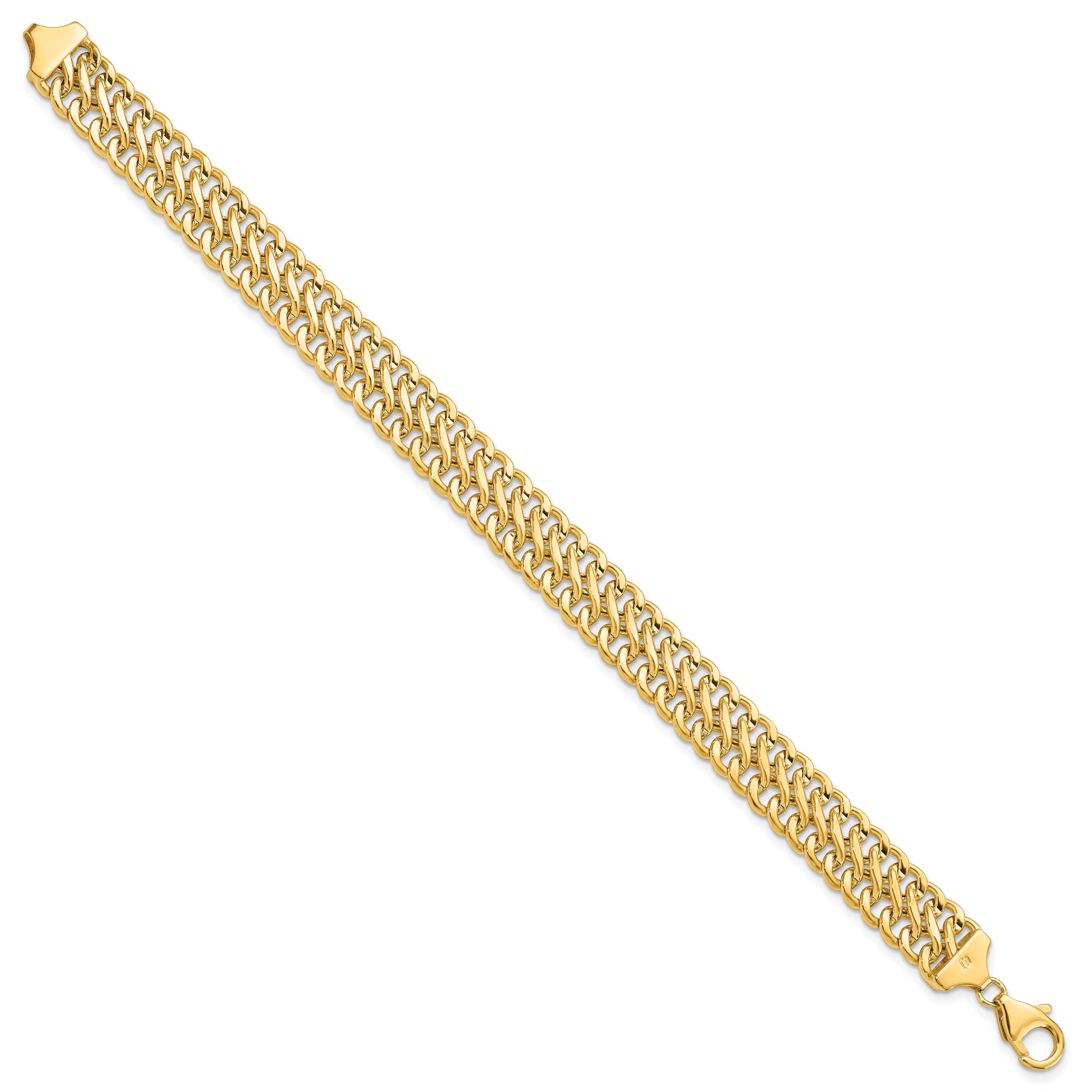 14K Polished Fancy Link Bracelet