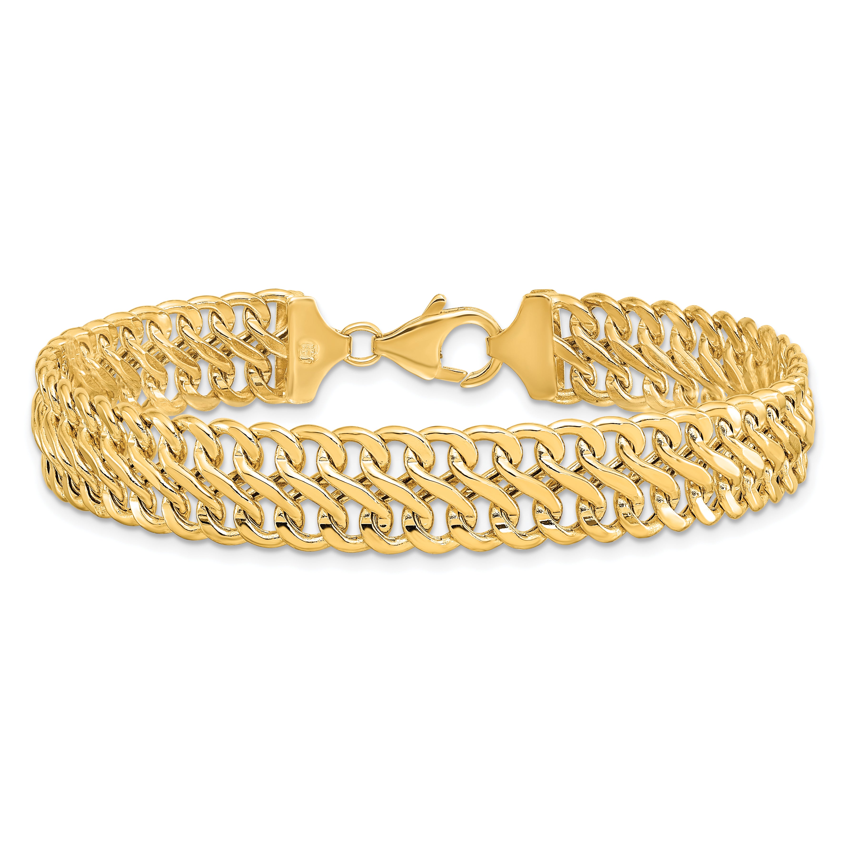 14K Polished Fancy Link Bracelet