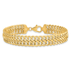 14K Polished Fancy Link Bracelet