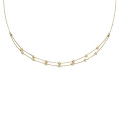 Leslie's 14K Yellow Gold Diamond-cut Beaded Necklace