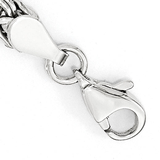 14K White Gold Polished Fancy Link Bracelet