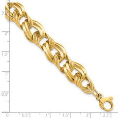 14K Polished Fancy Link Bracelet