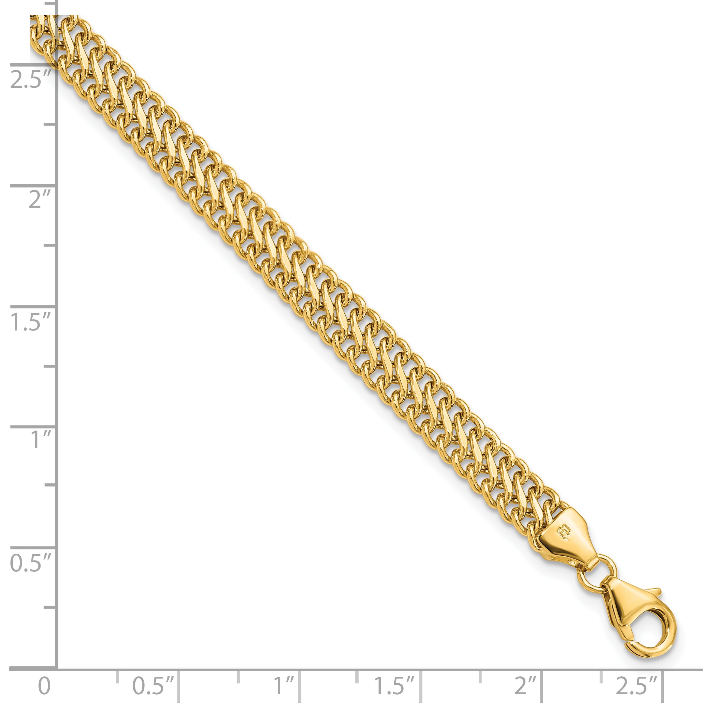 14K Polished S Link Bracelet