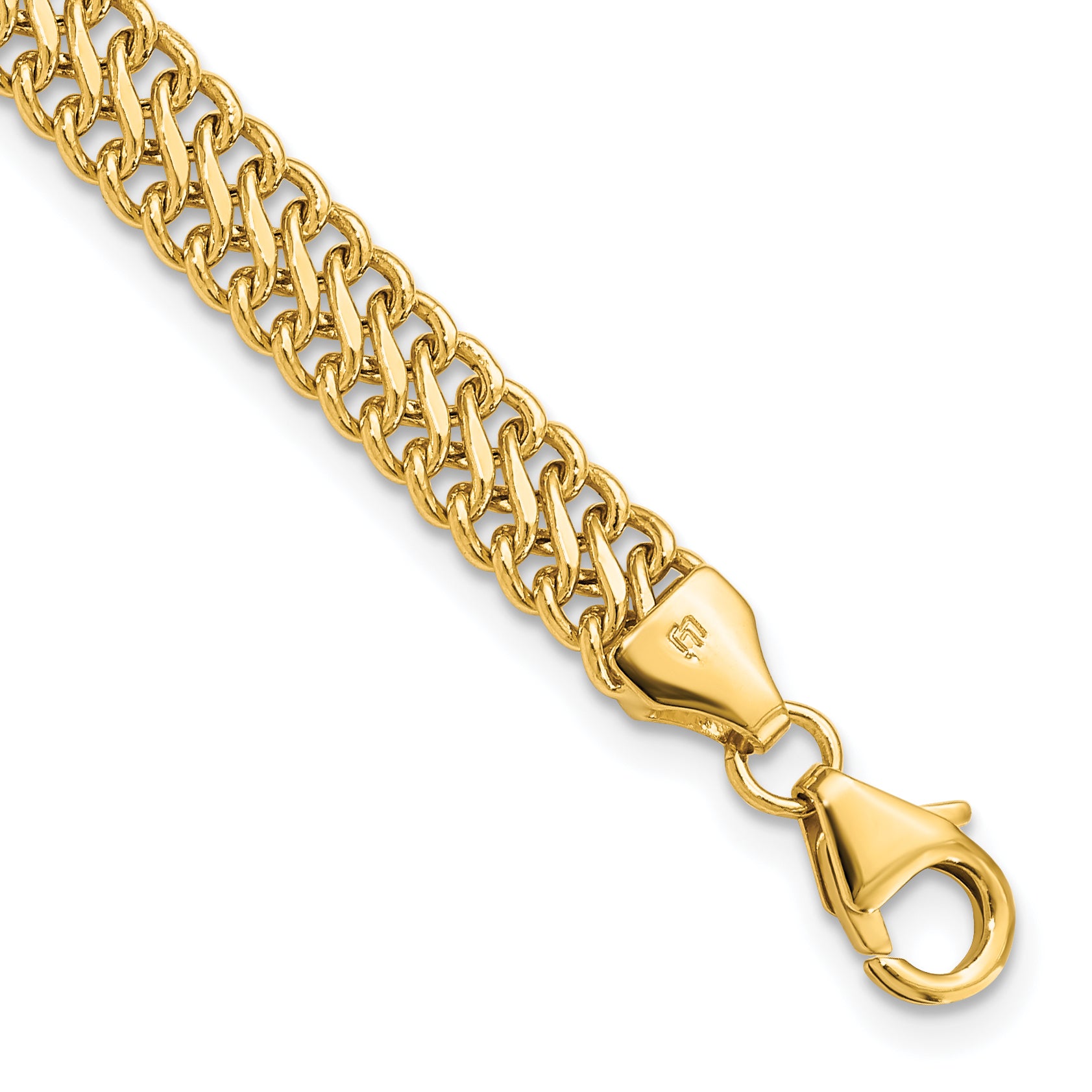 14K Polished S Link Bracelet