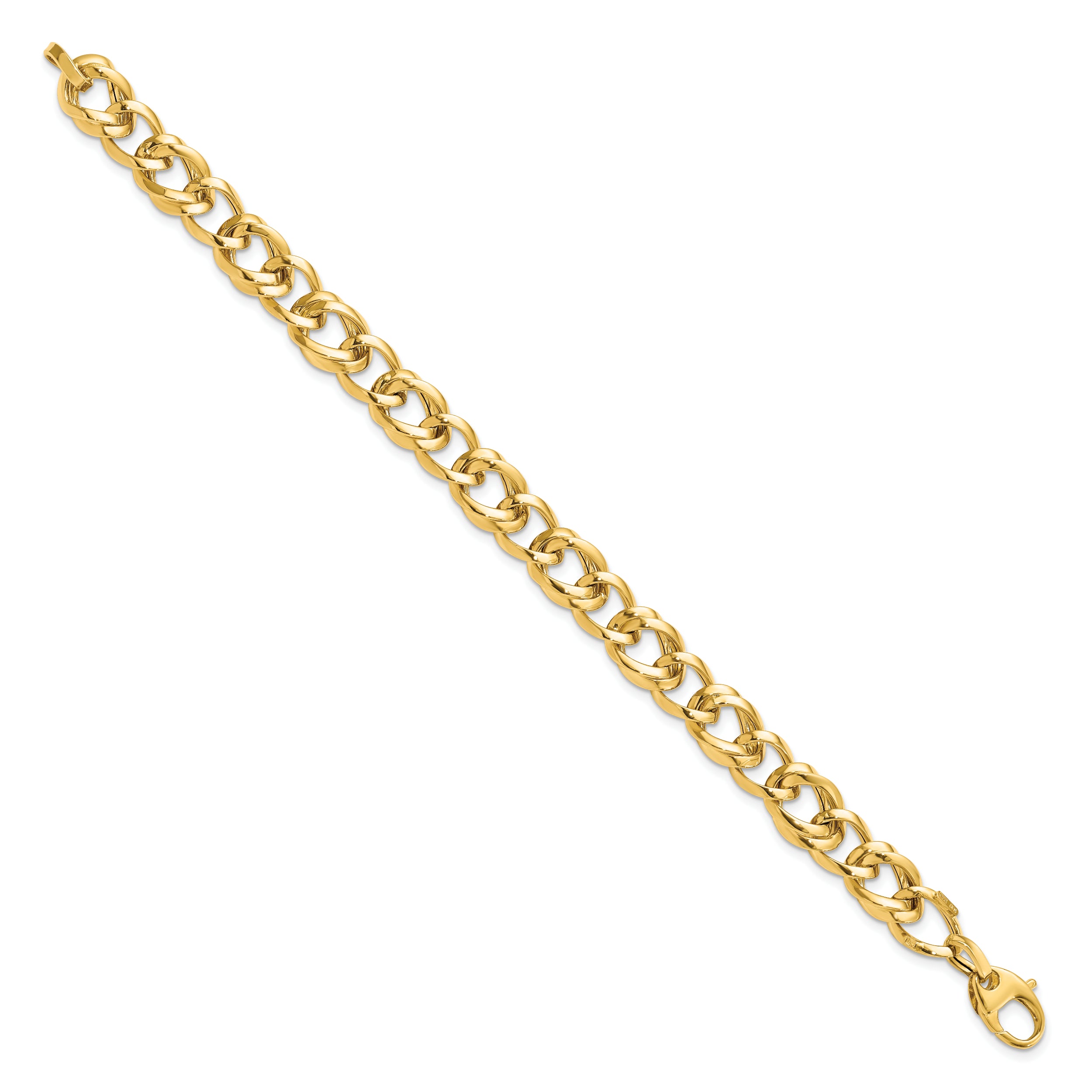 14K Polished Link Bracelet