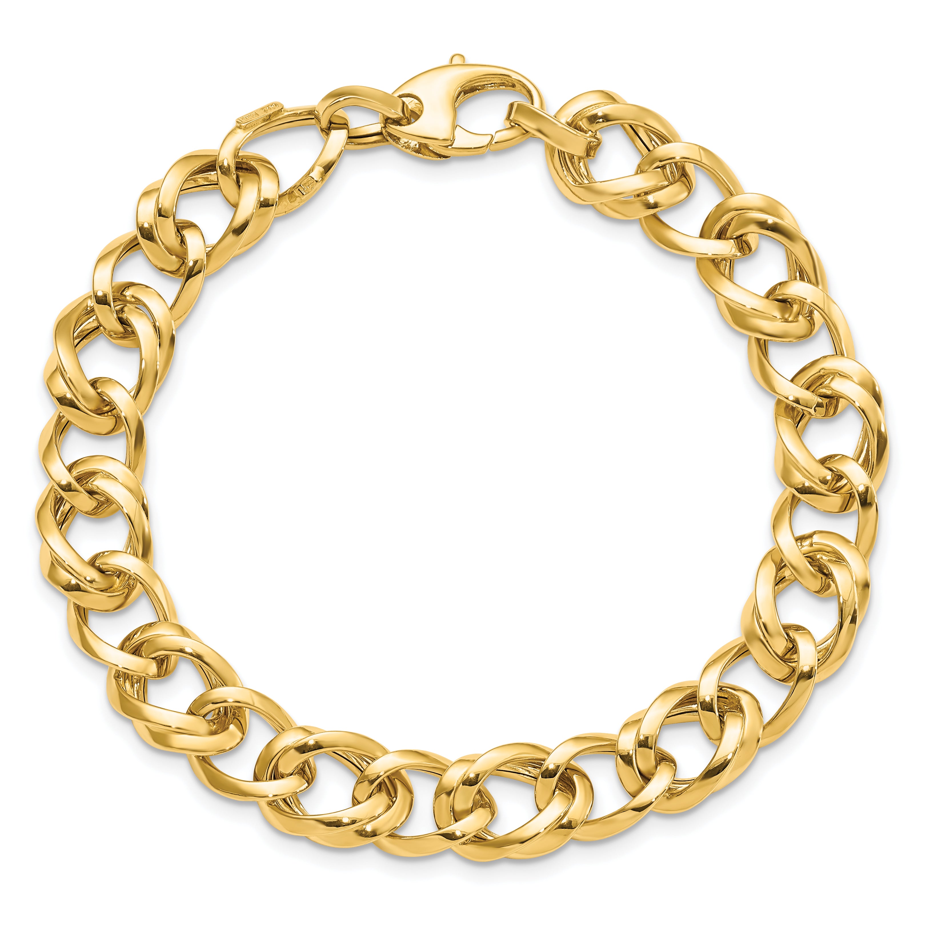 14K Polished Link Bracelet