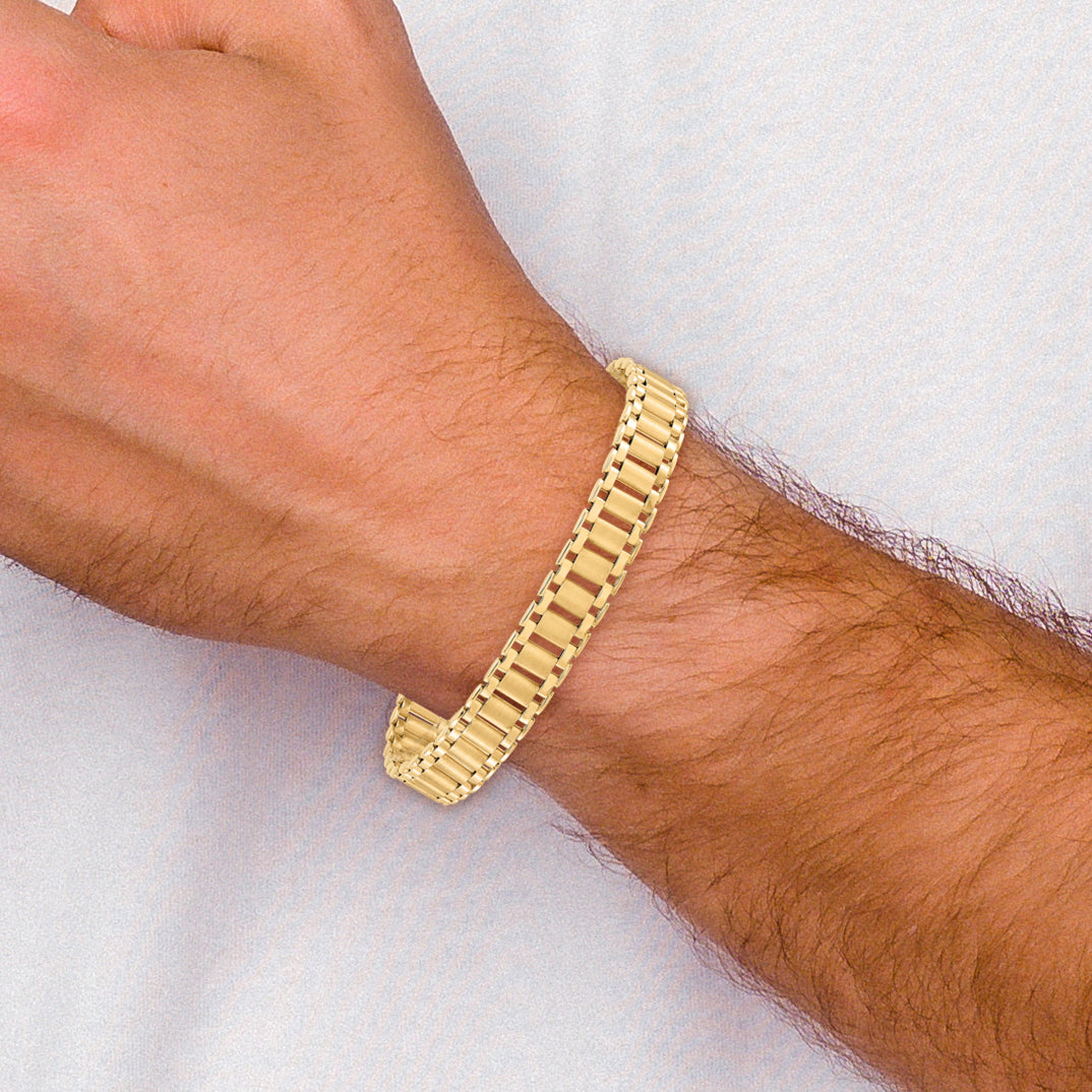 14K Polished Men's Bracelet