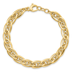 14K Polished Fancy Link Bracelet