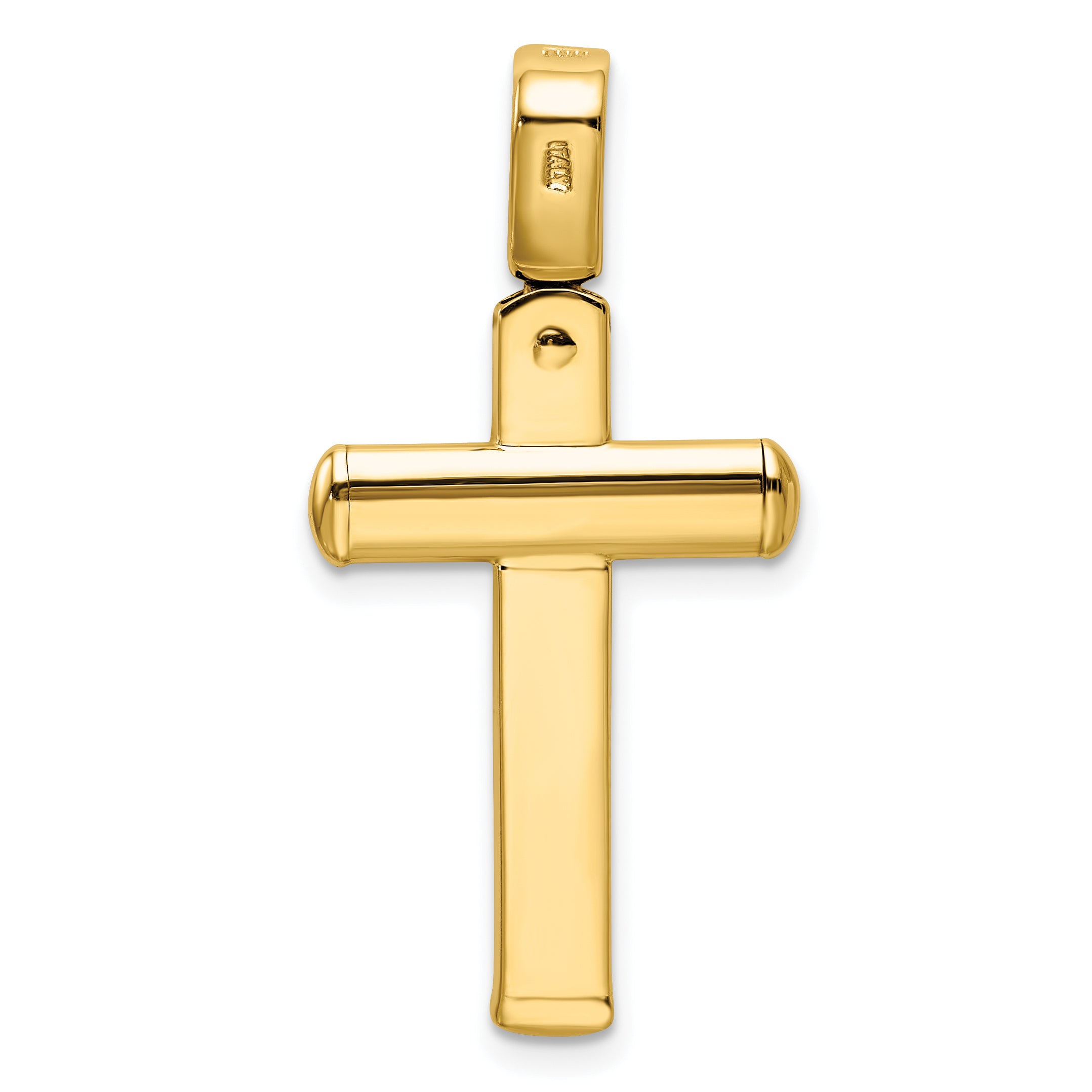 14K Polished Crucifix Pendant