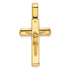 14K Polished Crucifix Pendant