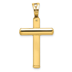 14K Polished Crucifix Pendant