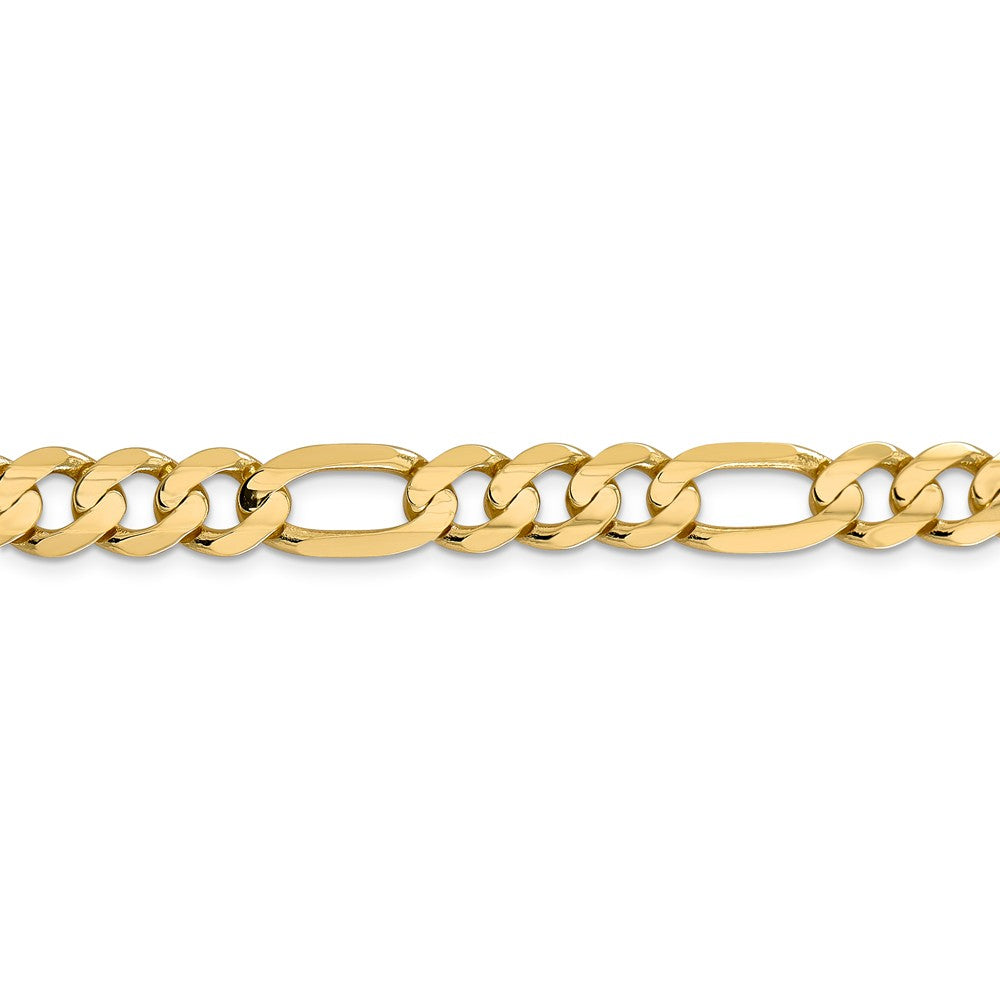 14K 8.75mm Concave Open Figaro Link Chain