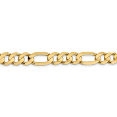 14K 8.75mm Concave Open Figaro Link Chain