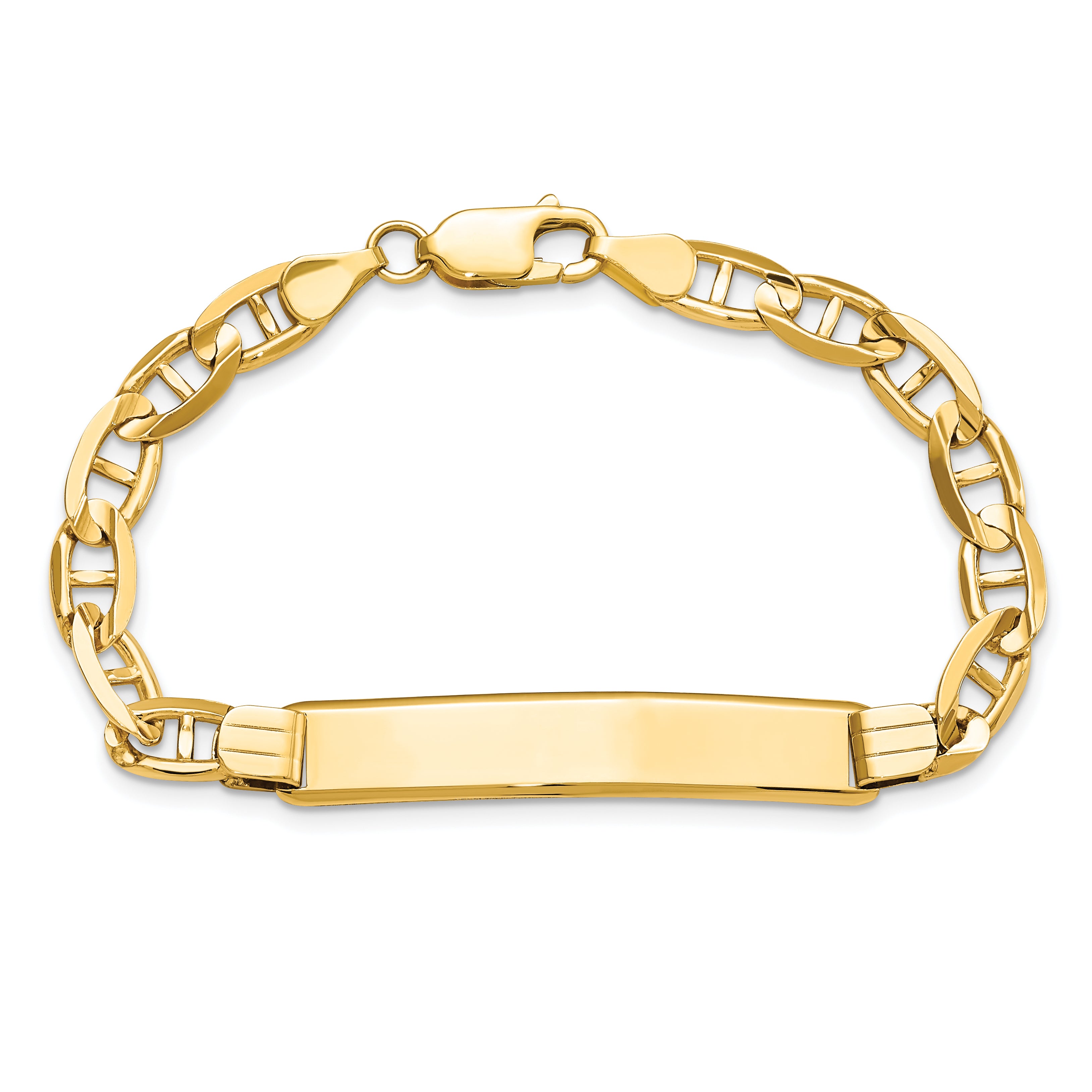 14k Anchor Link ID Bracelet