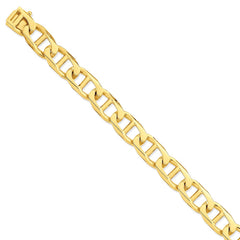 14K Yellow Gold 12.5mm Hand-polished Anchor Link Chain