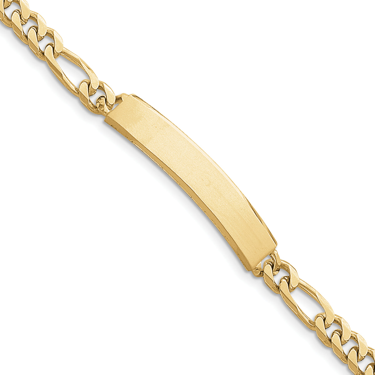 14K Figaro ID Bracelet