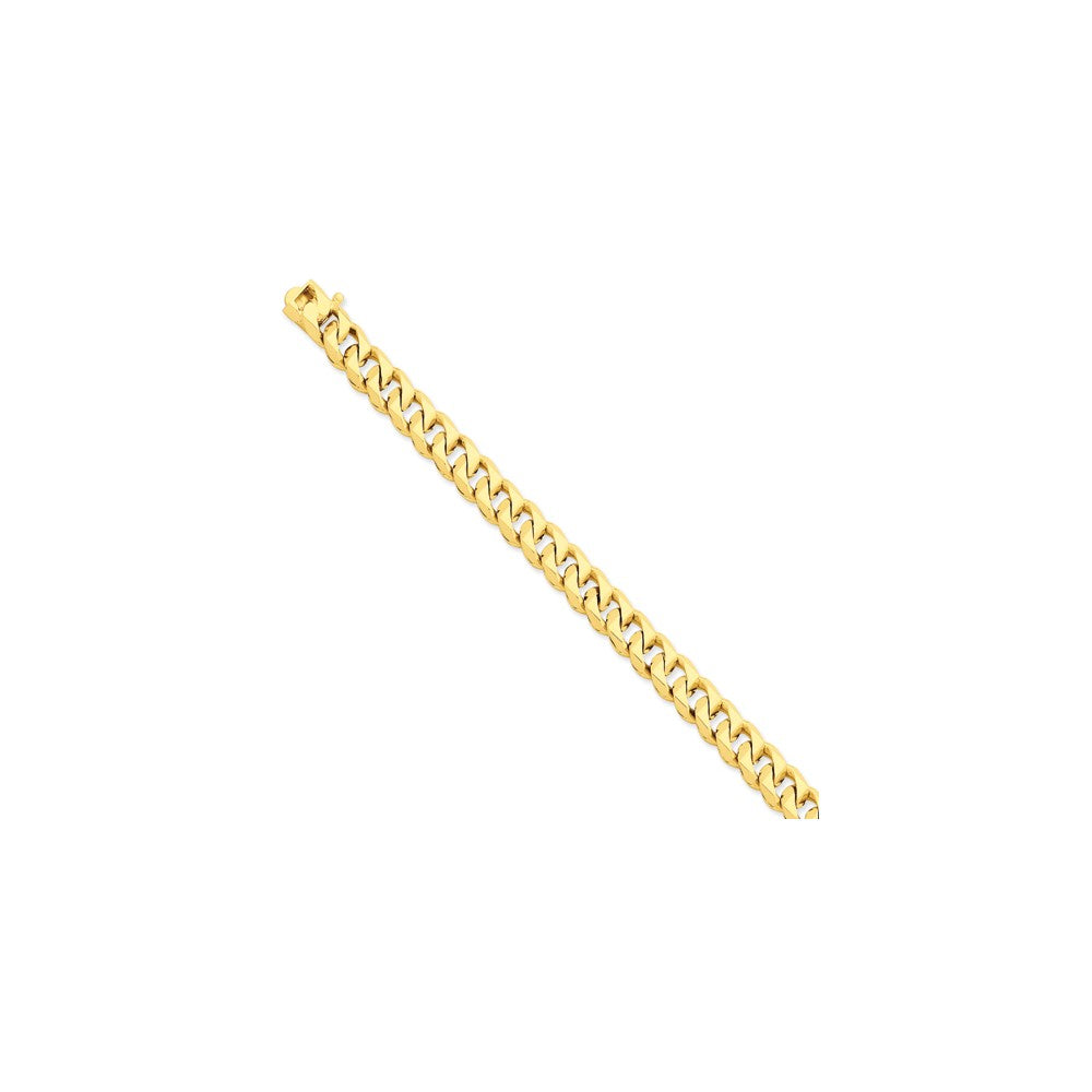 14K Yellow Gold 8.5mm Hand-Polished Traditional Link Chain