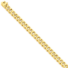 14K 8.6mm Hand-polished Traditional Link Chain