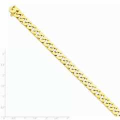 14K Yellow Gold 9.4mm Hand-Polished Fancy Link Chain