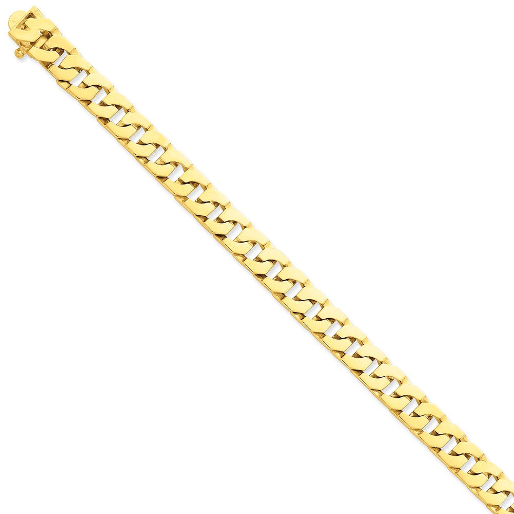 14K Yellow Gold 9.4mm Hand-Polished Fancy Link Chain