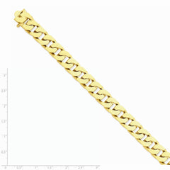 14K Yellow Gold 11.6mm Hand-Polished Fancy Link Chain