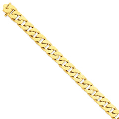 14K 11.6mm Hand-polished Fancy Link Bracelet