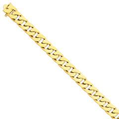 14K Yellow Gold 11.6mm Hand-Polished Fancy Link Chain