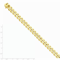 14K Yellow Gold 10mm Hand-polished Fancy Link Chain