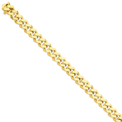 14K Yellow Gold 10mm Hand-polished Link Chain