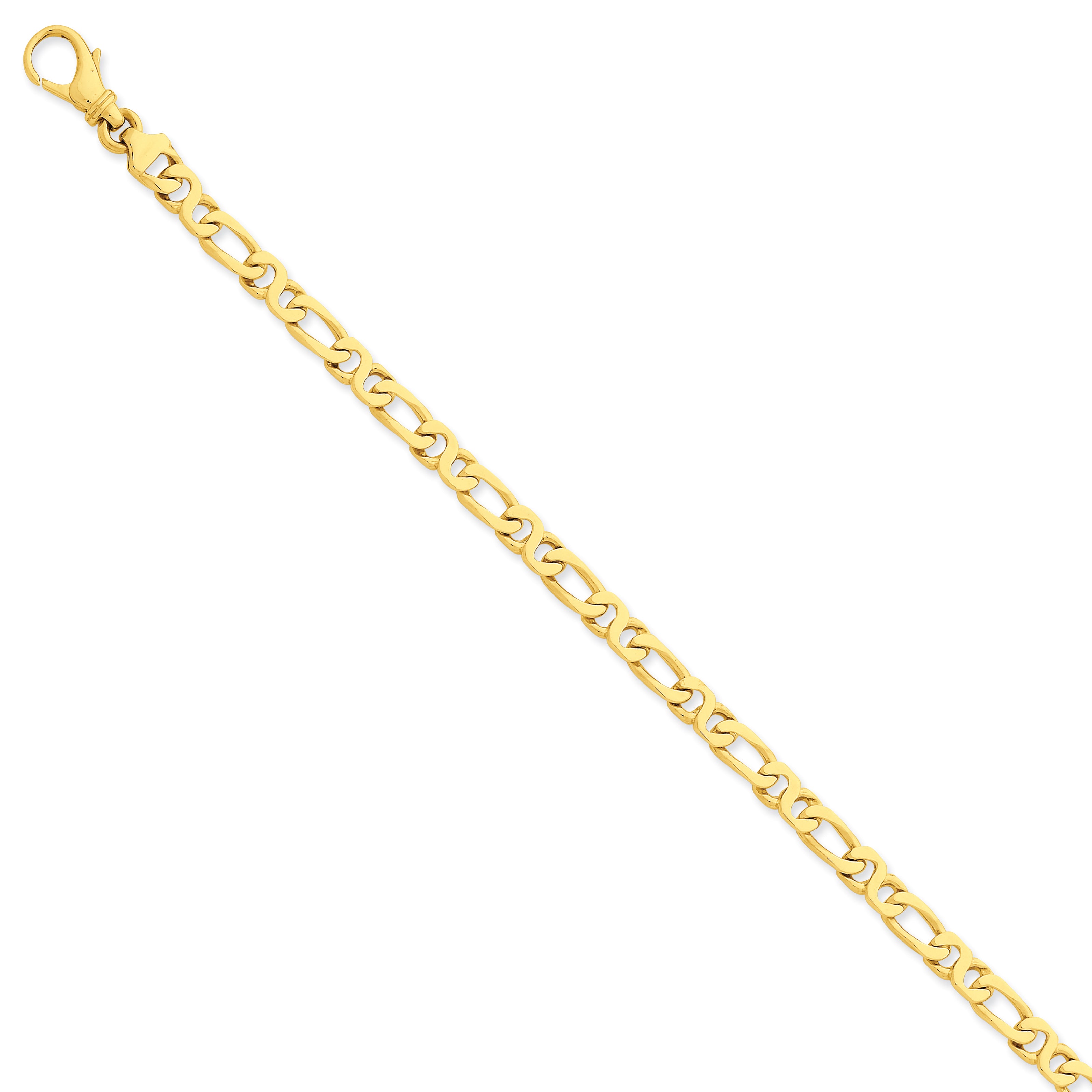 14k 4.8mm Polished Fancy Link Bracelet